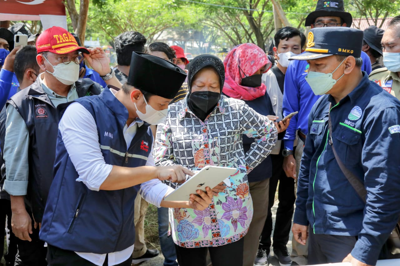 Pastikan Kesiapsiagaan Hadapi Bencana, Mensos Cek Lumbung Sosial di Tulungagung dan Trenggalek