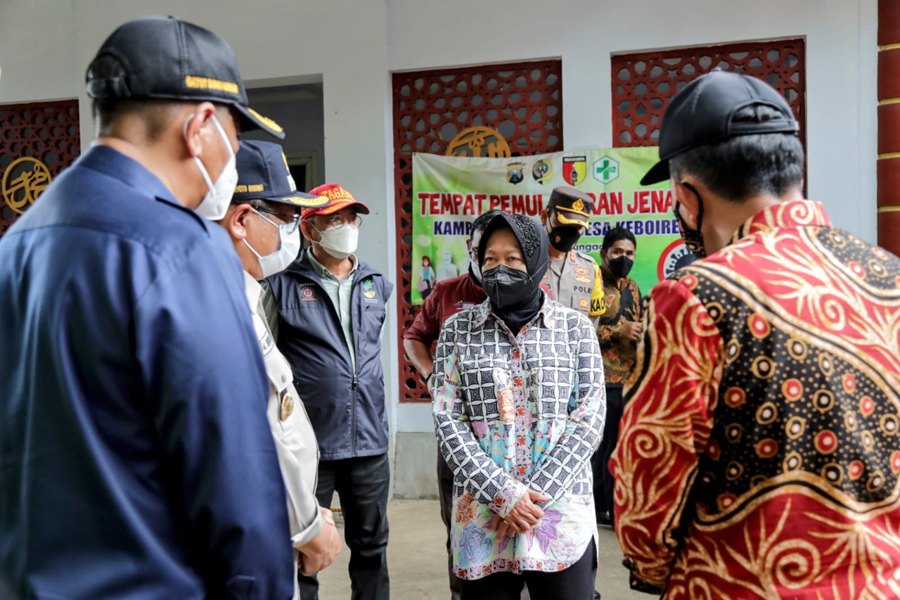 Kemensos Periksa Kesiapan Lumbung Sosial dan Jalur Evakuasi di Tulungagung dan Trenggalek