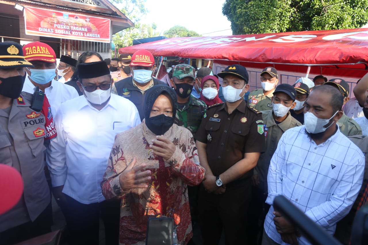 Kunjungan Kerja Mensos Risma di Kota Langsa