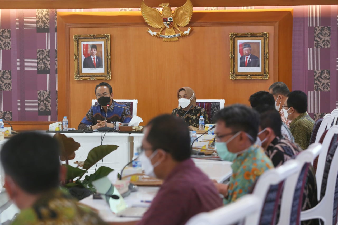 Rapat Pembahasan Revisi Anggaran OTK di Lingkungan Kemensos