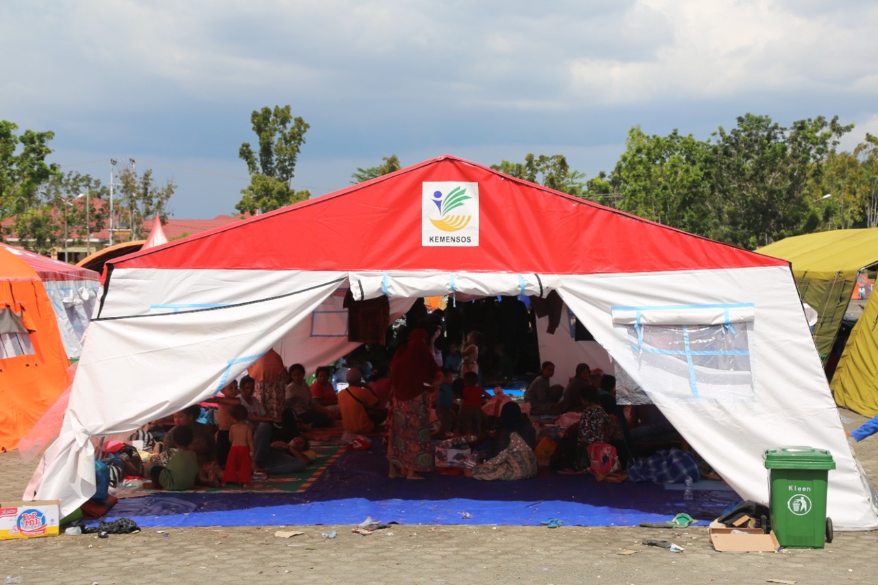 Multipurpose Tent and Ministry of Social Disaster Management Command Post in Pasaman Barat