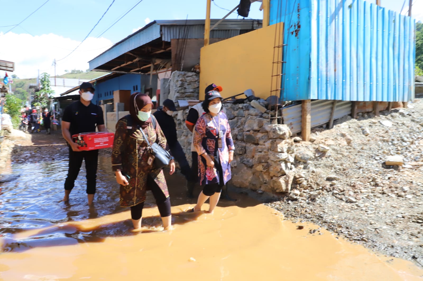 Peninjauan Lokasi Bencana Banjir dan Longsor di Jayapura