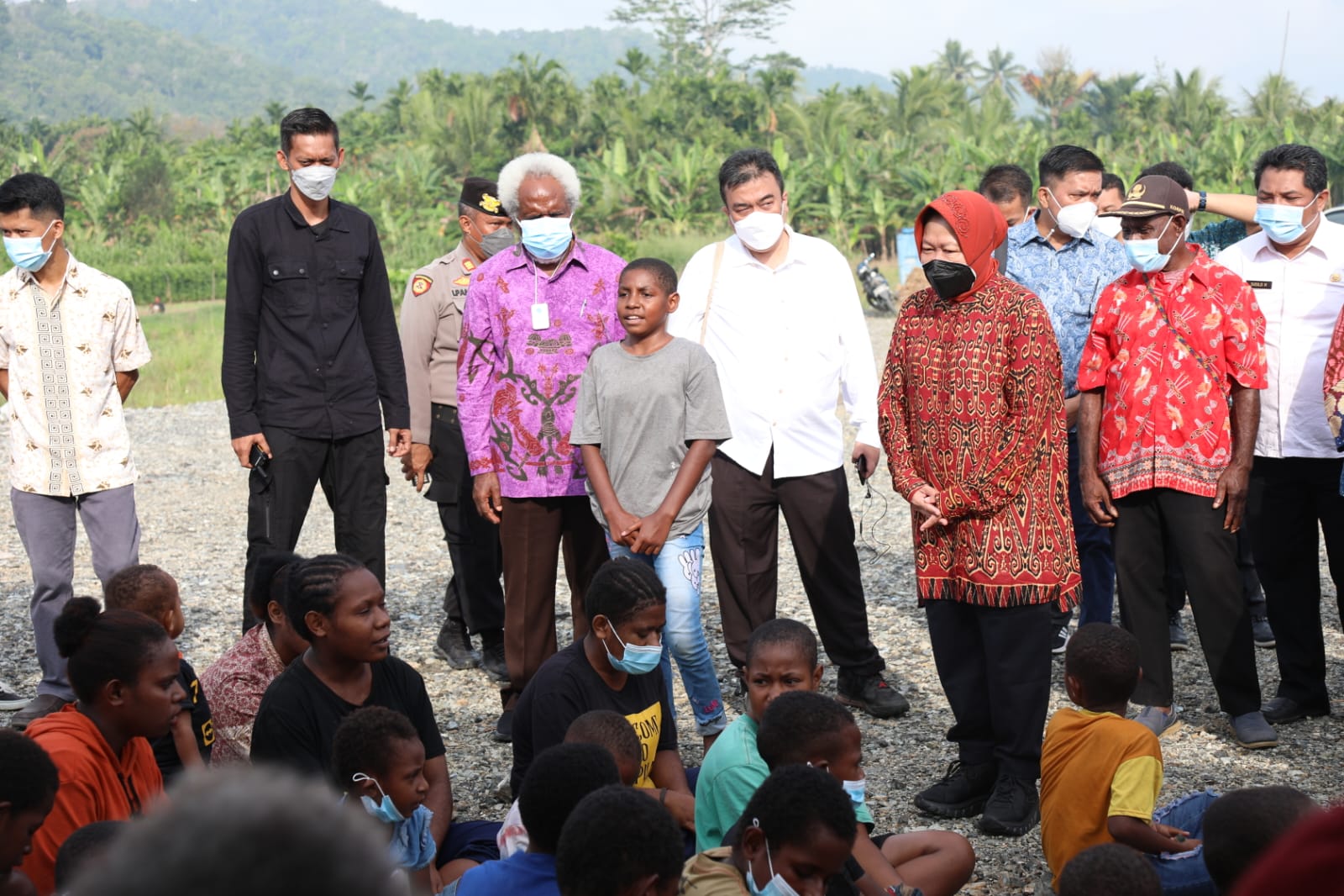 Peninjauan Pembangunan Rumah Sehat di Sentani