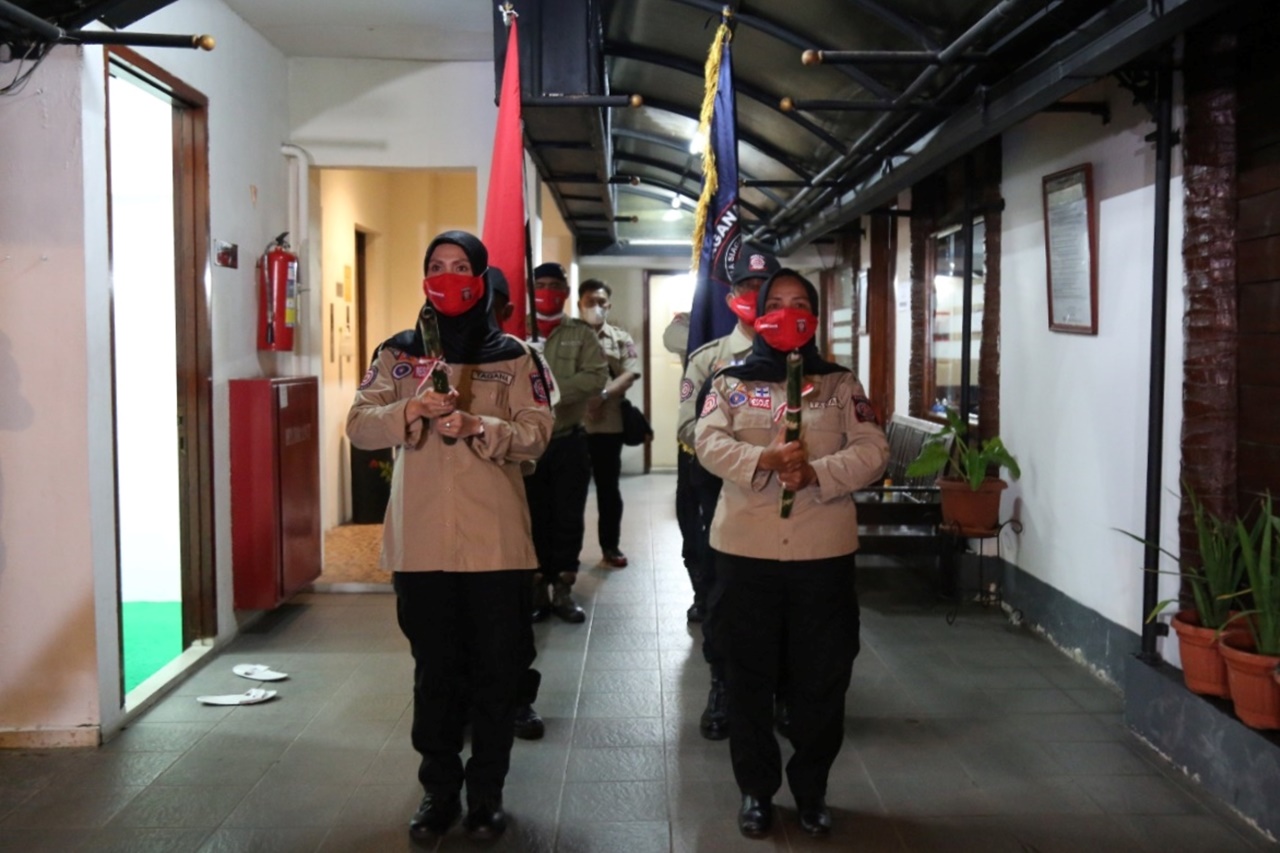 Santiaji Procession on Tagana Indonesia's 18th Anniversary