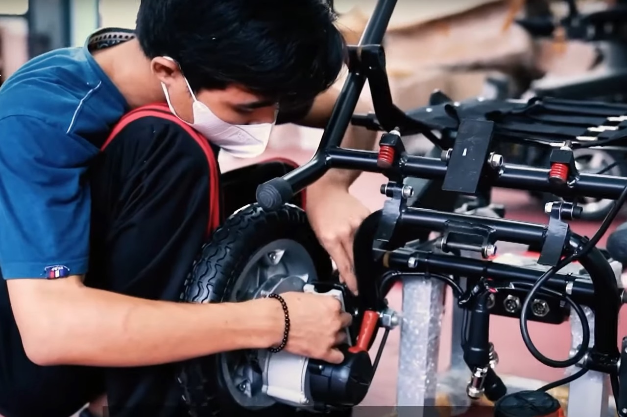 Electric Wheelchair Assembly at Pangudi Luhur Center Bekasi