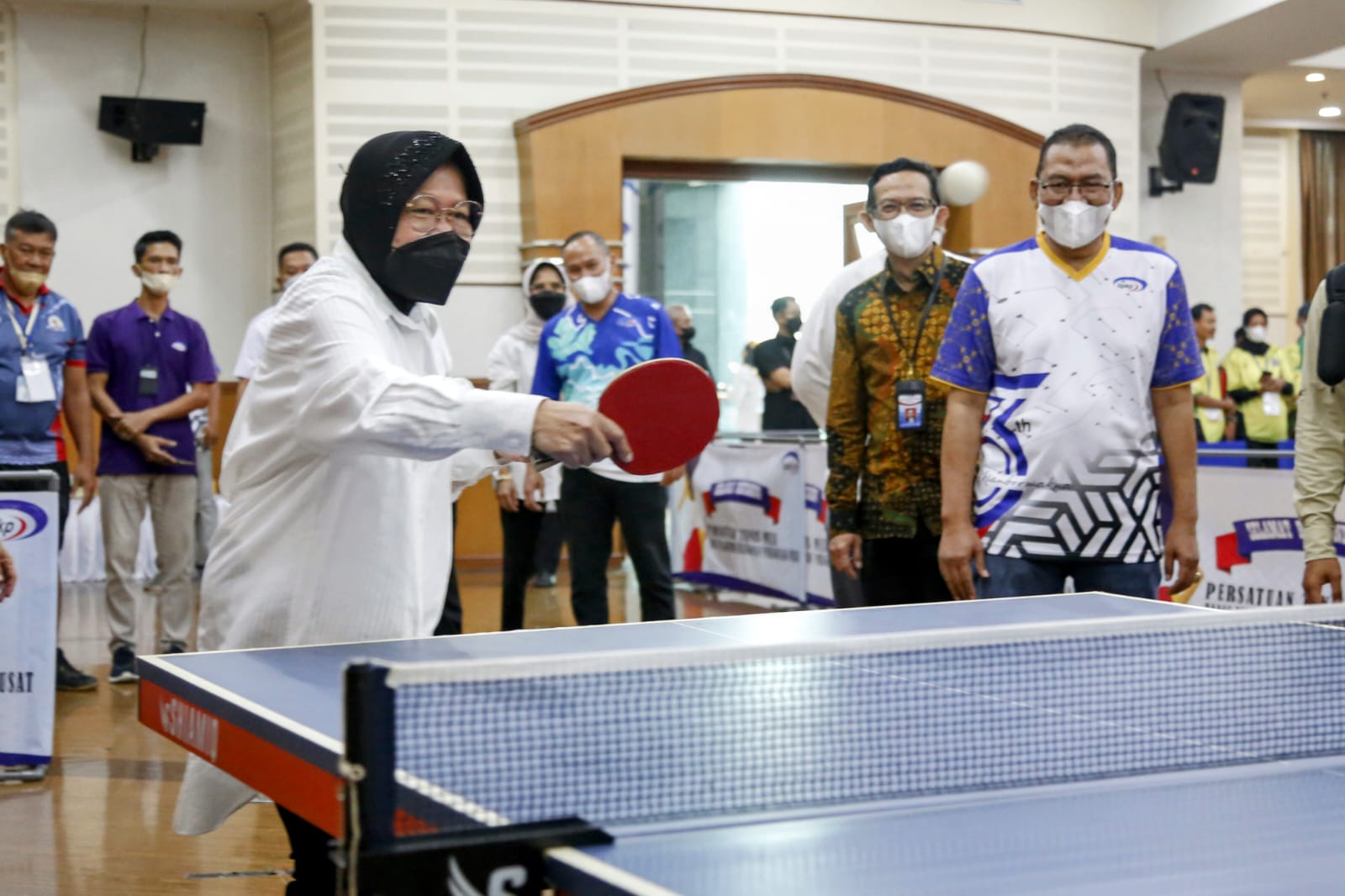 Kemensos Berpartisipasi dalam Lomba Tenis Meja HUT BPKP