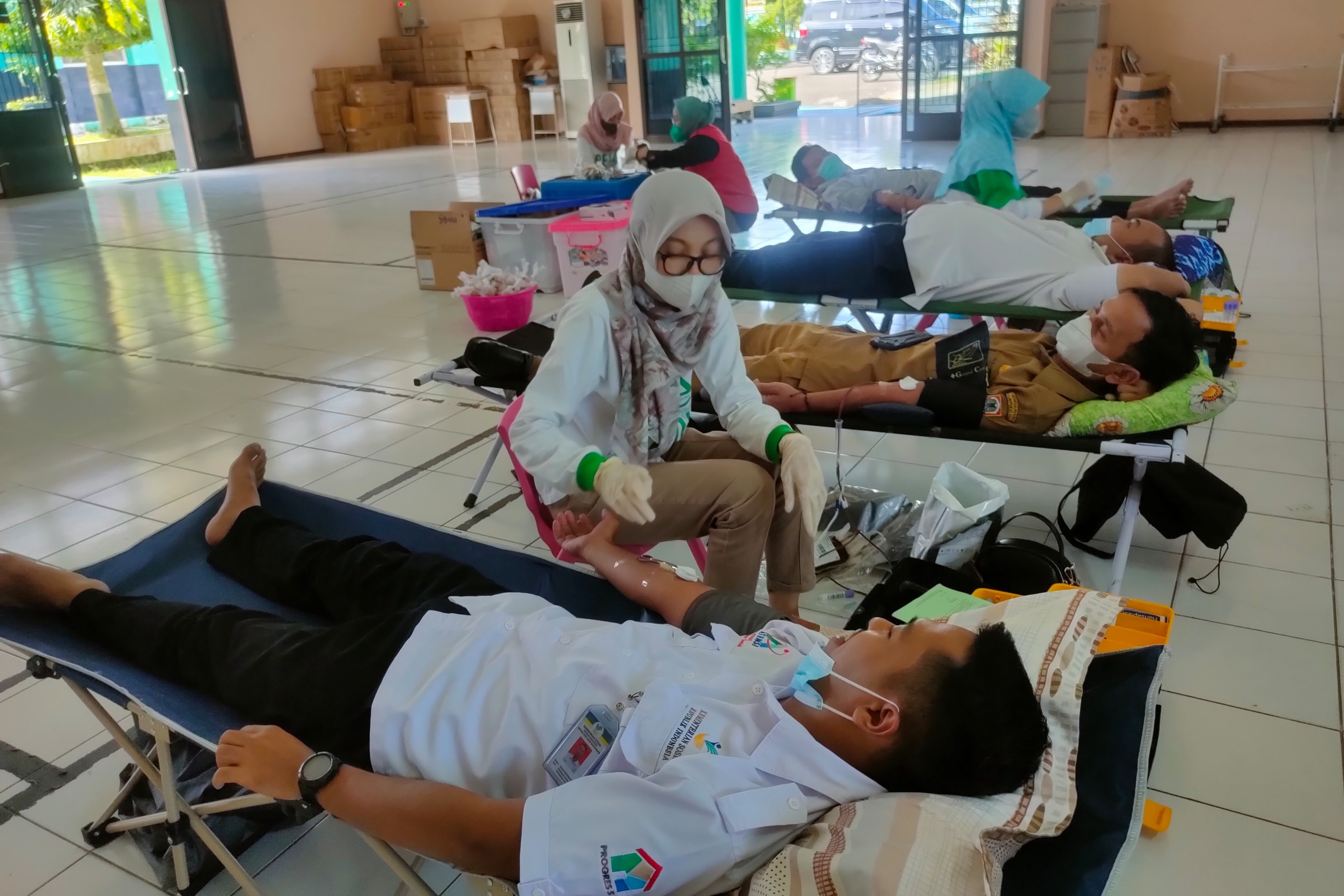 Kegiatan Donor Darah oleh Sentra "Budi Luhur" Banjarbaru Sambut Hari Lanjut Usia ke-26