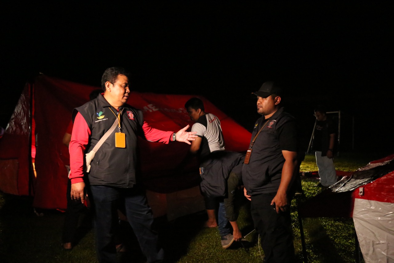 Acceleration of Establishment of Family Tents at Manakarra Stadium Mamuju