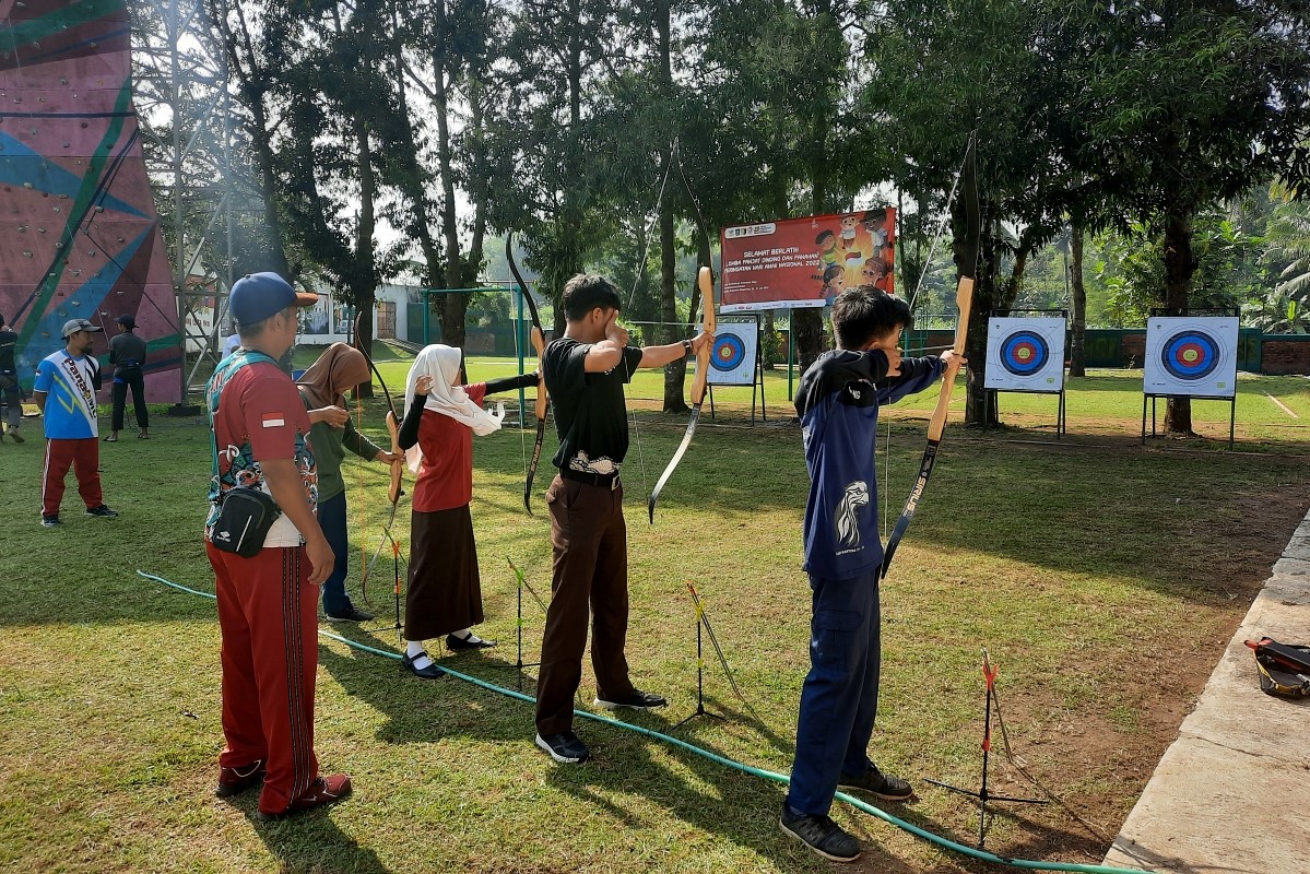 Peringatan HAN 2022, Sentra "Antasena" Gelar Latihan Panahan dan Panjat Dinding