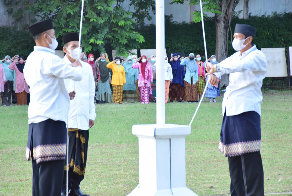 Upacara Hari Kemerdekaan RI ke-77 di Sentra Terpadu Soeharso Surakarta