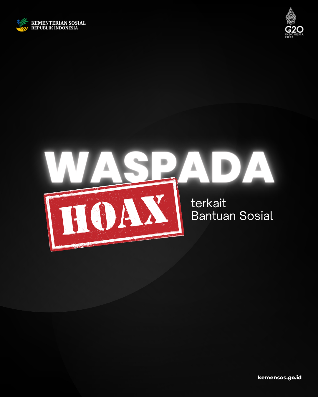 Waspada Hoaks terkait Bantuan Sosial