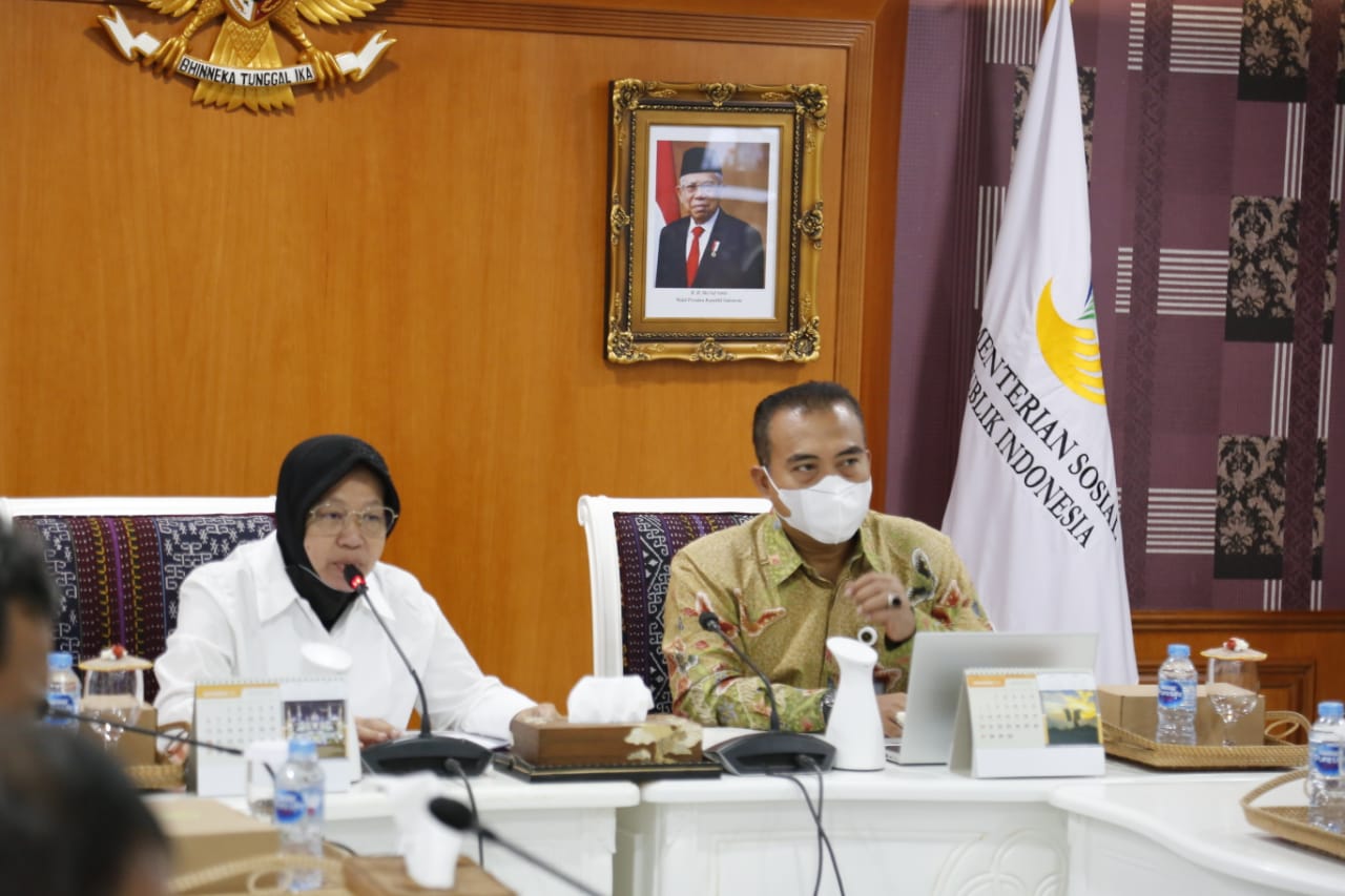 "Entry Meeting" Kemensos bersama "Stakeholders" atas Pengelolaan dan Pertanggung jawaban Bansos Penanganan COVID-19