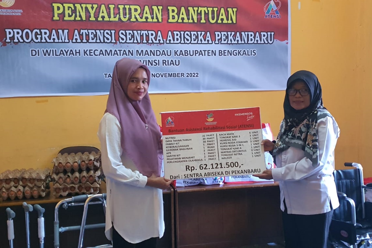 Tahun 2022, Sentra Abiseka Pekanbaru Salurkan Bantuan ATENSI Rp4,5 Milyar