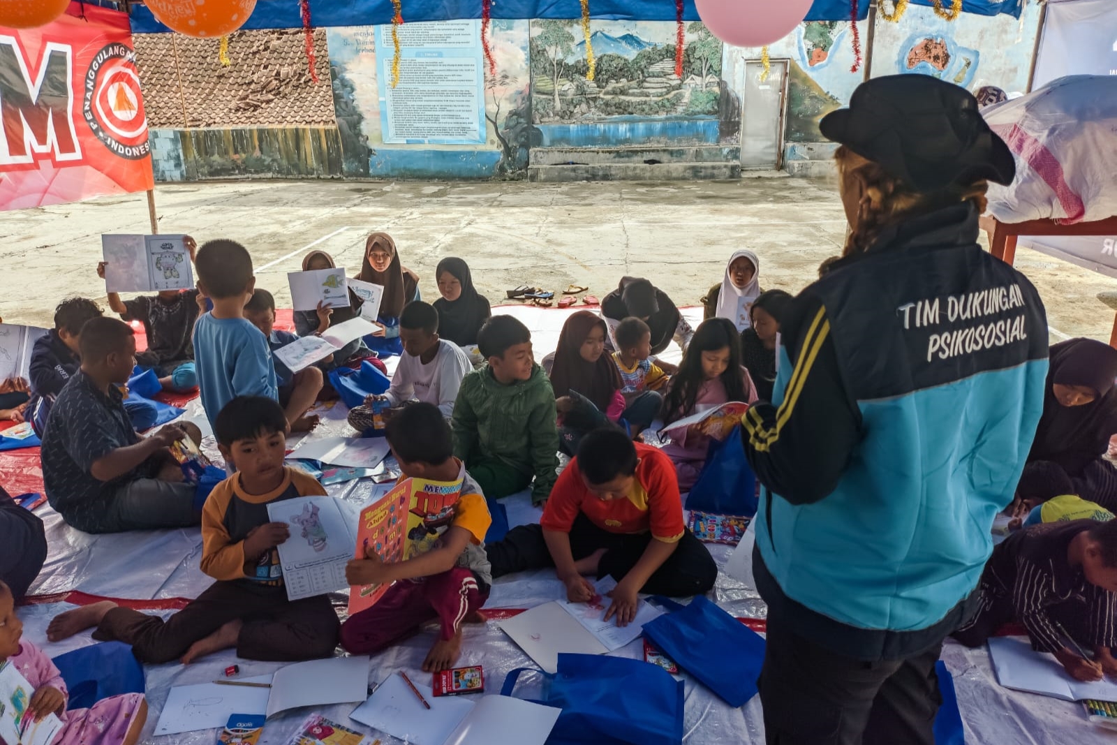 Rutinitas Posko LDP Kemensos, Atasi Kecemasan Penyintas Gempa Cianjur