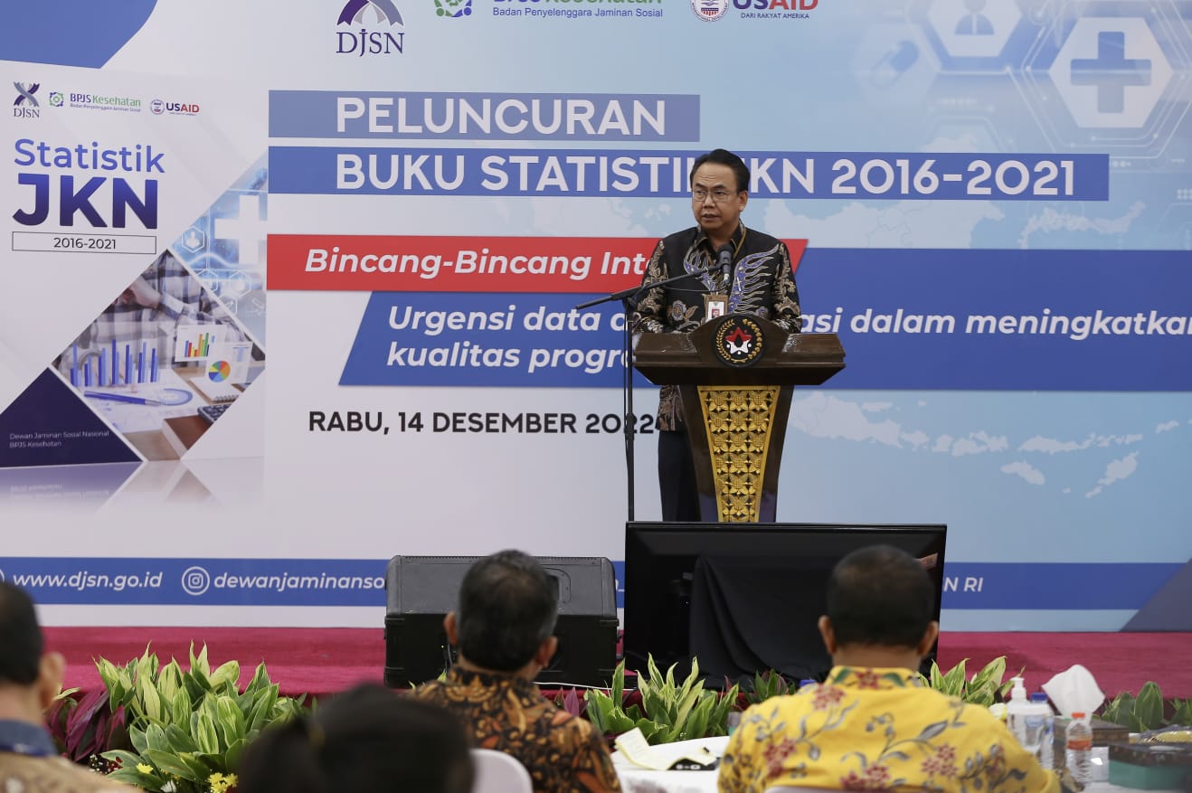 Luncurkan Buku Statistik JKN 2016-2021, Rujukan Pembuatan Kebijakan Sistem Jaminan Sosial Nasional