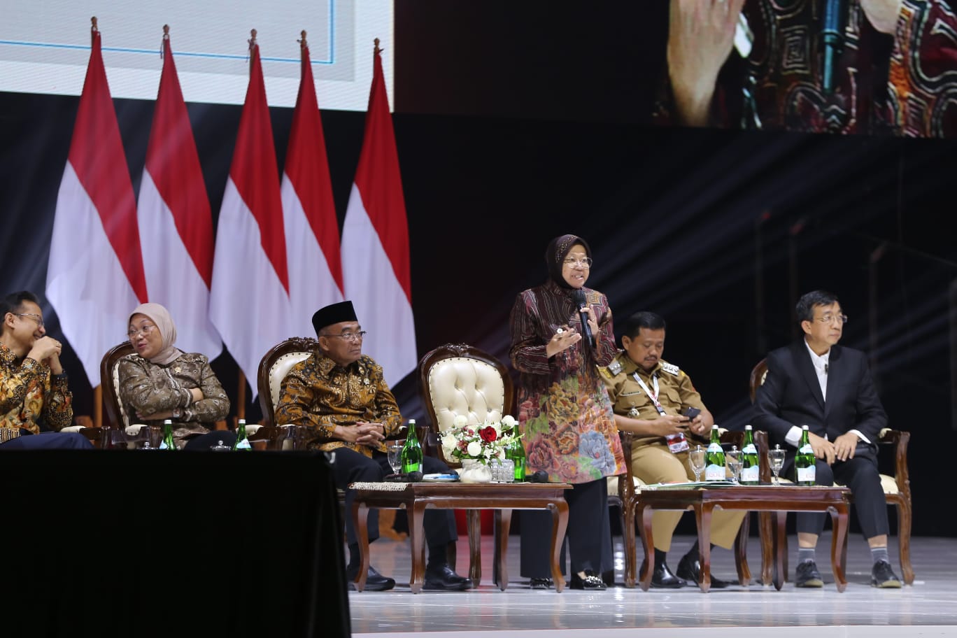 Mensos Risma Hadiri Rakornas Kepala Daerah dan Forkopimda 2023