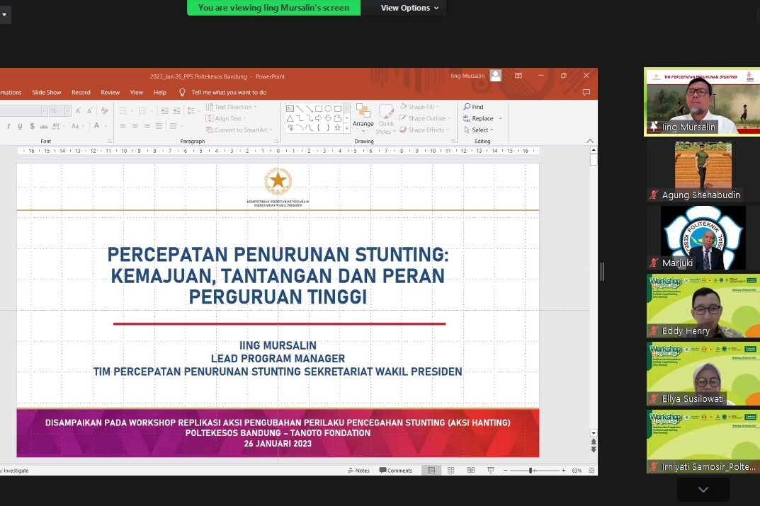 Percepat Penanganan Stunting, Poltekesos Kembangkan Model “AKSI HANTING”