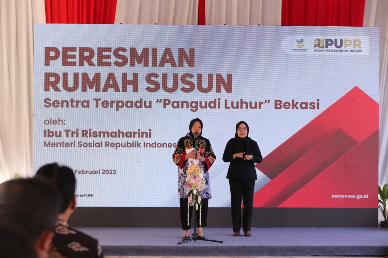 Wujudkan Hunian Layak Bagi Kelompok Rentan, Mensos Resmikan Rumah Susun di Sentra Pangudi Luhur Bekasi