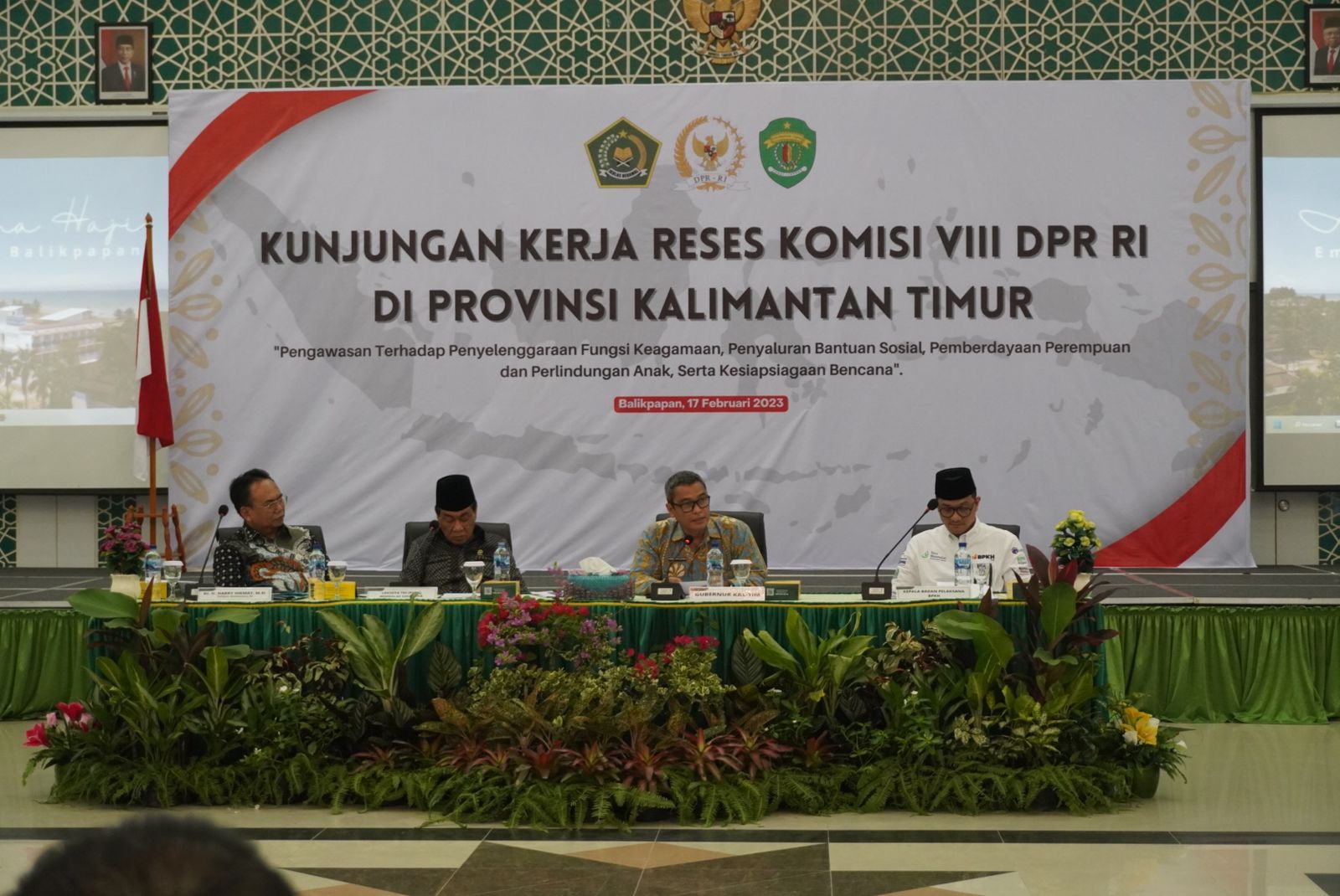 Kunjungan Kerja Reses Kemensos dan Komisi VIII DPR RI di Balikpapan