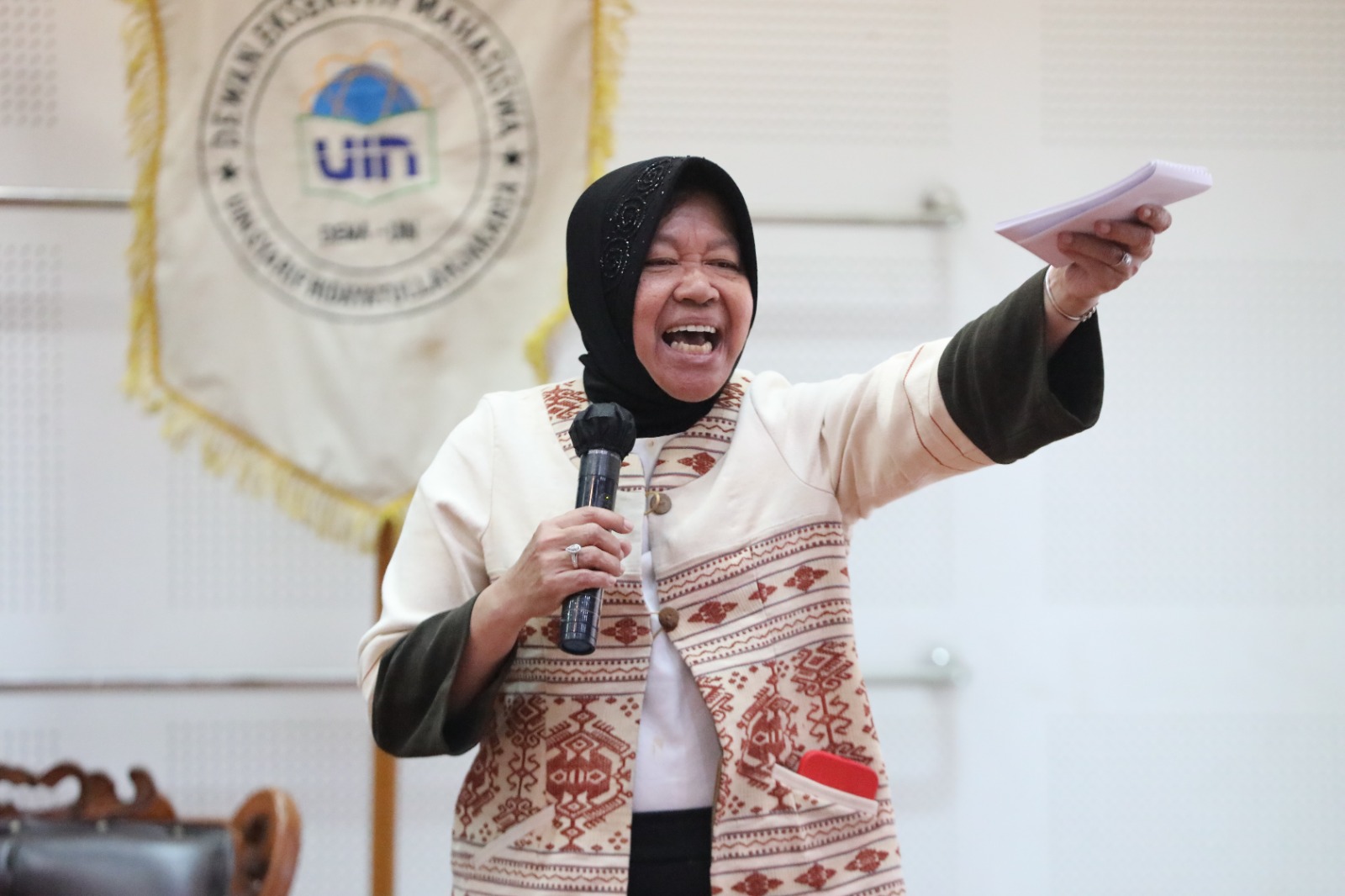 Minister of Social Affairs Risma in KMN Volume III UIN Jakarta