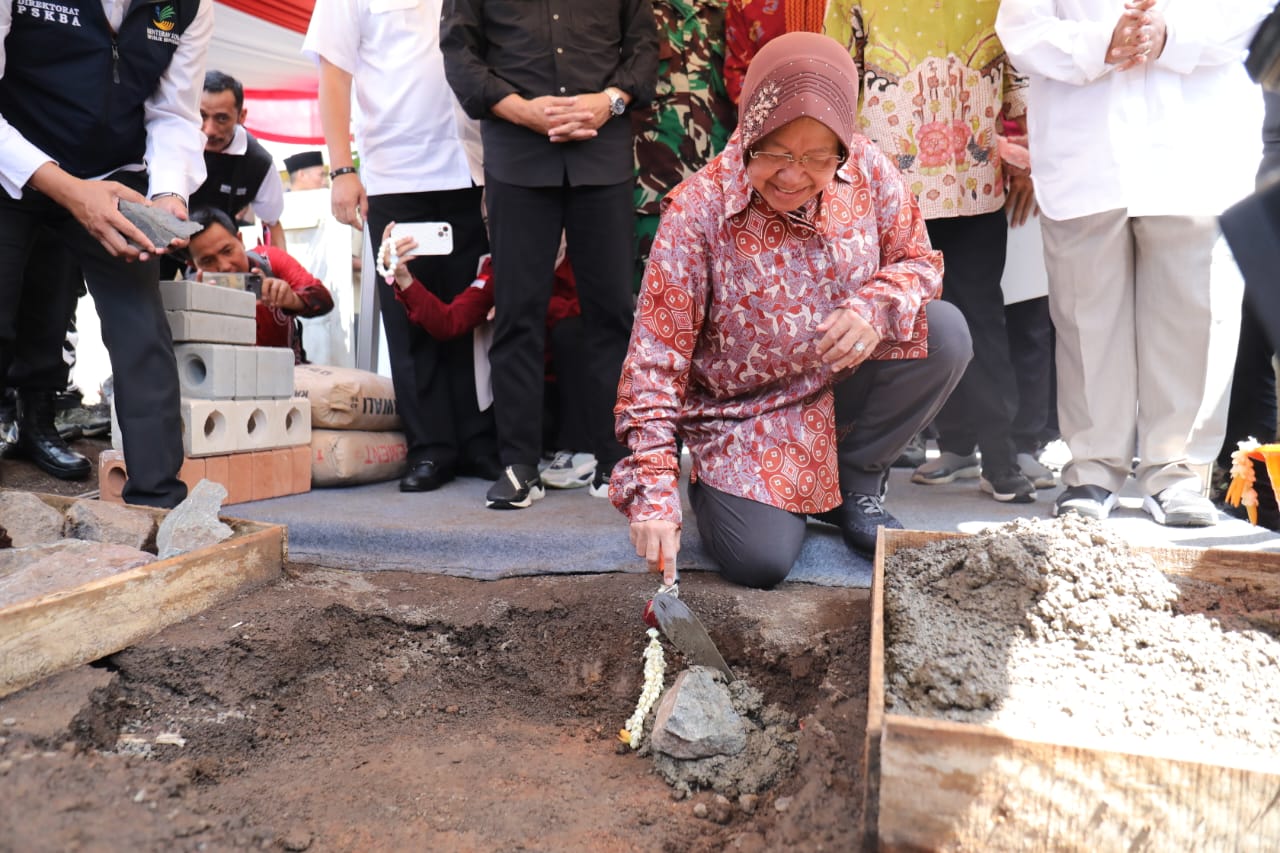 Penuhi Janji, Mensos Bangun Kembali Rumah Pilar Sosial Terdampak Gempa Cianjur