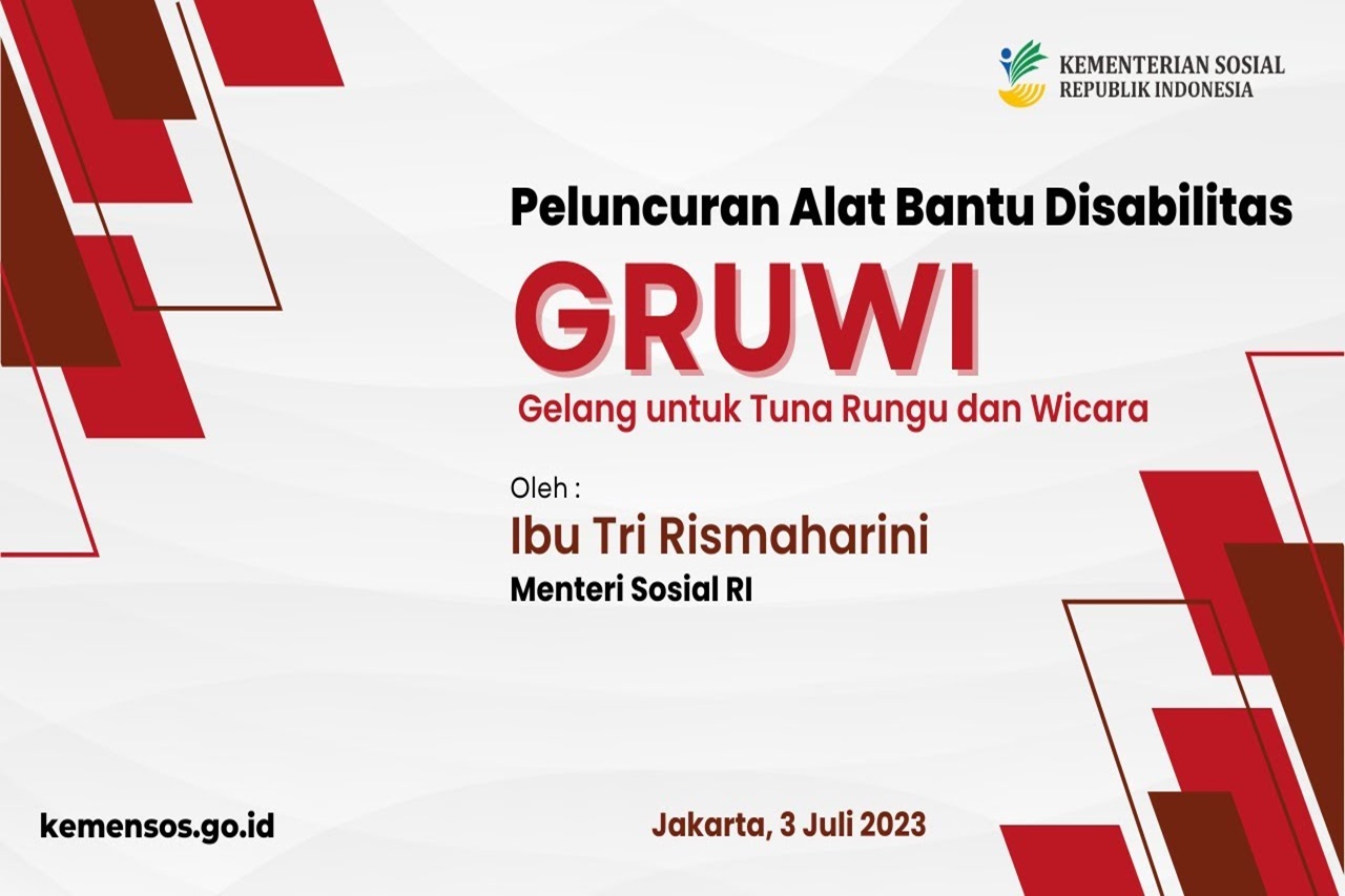 Siaran Langsung Peluncuran Alat Bantu Disabilitas Gelang untuk Tuna Rungu dan Wicara (GRUWI)