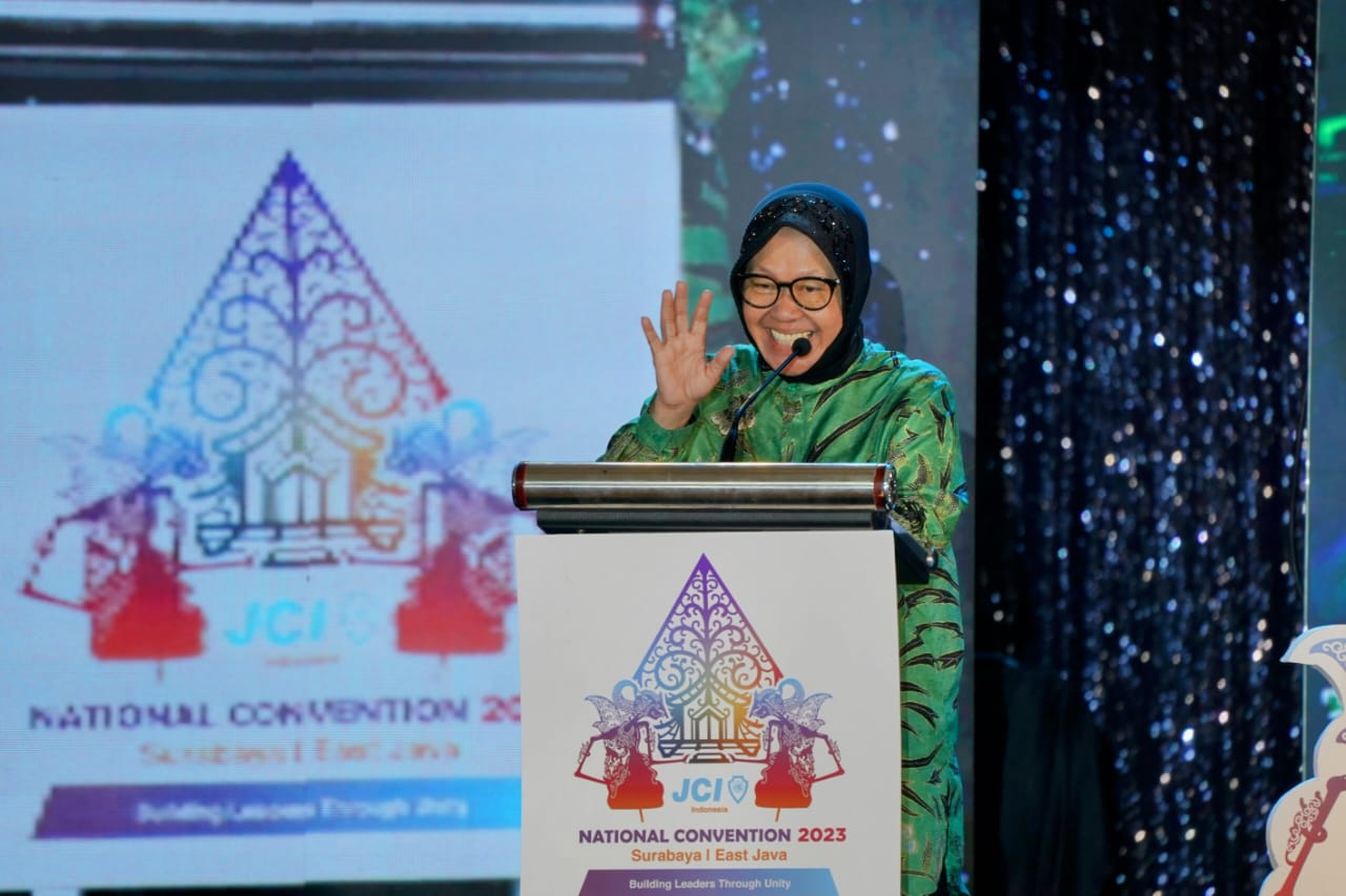 Social Affairs Minister Risma at the 2023 Junior Chamber International (JCI) National Convention