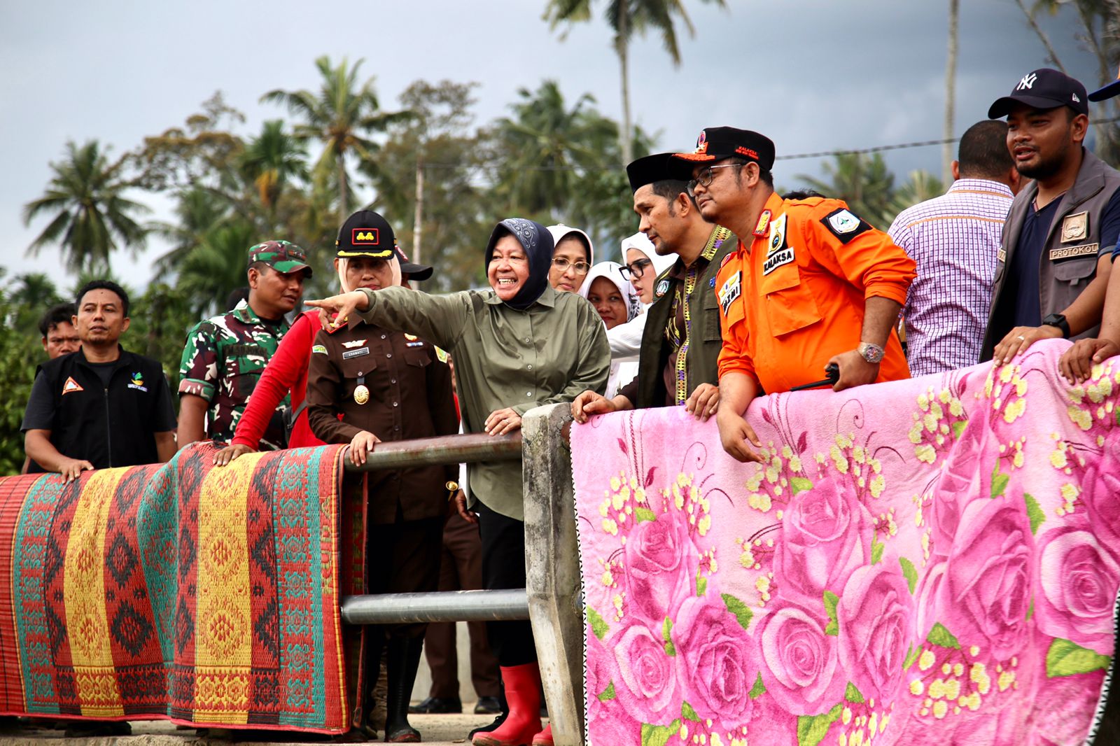 Mensos Tinjau Banjir di Aceh Tenggara