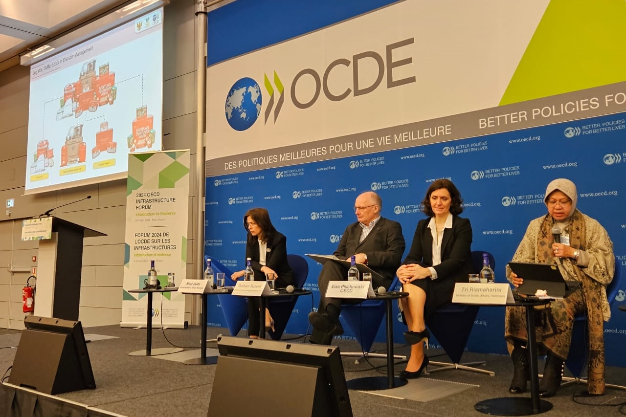 Social Affairs Minister Explained Indonesia’s Disaster Management Experience at the OECD Infrastructure Forum in Paris