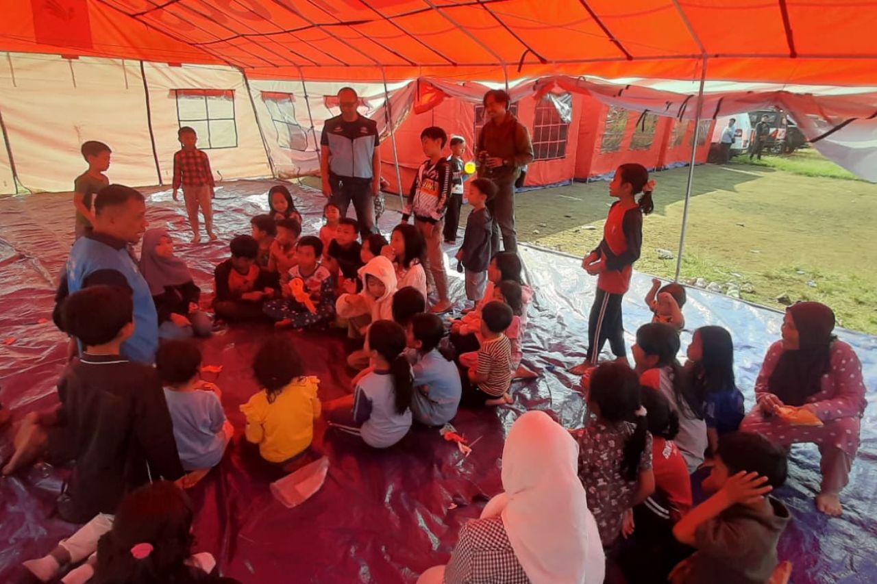 MoSA Provides Psychosocial Support Services to Child Earthquake Survivors in Bandung