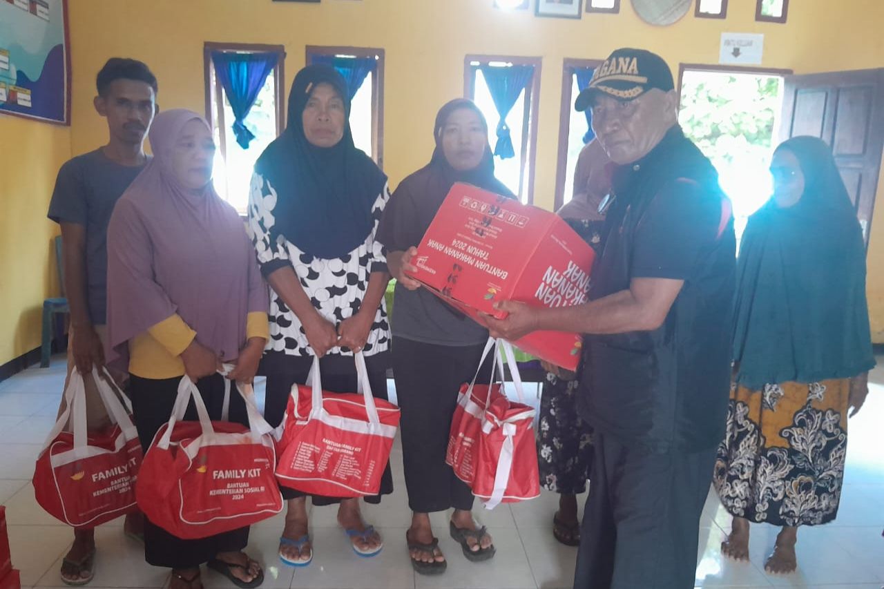 Ministry of Social Affairs Assistance for Morotai Earthquake Victims Has Arrived at the Location