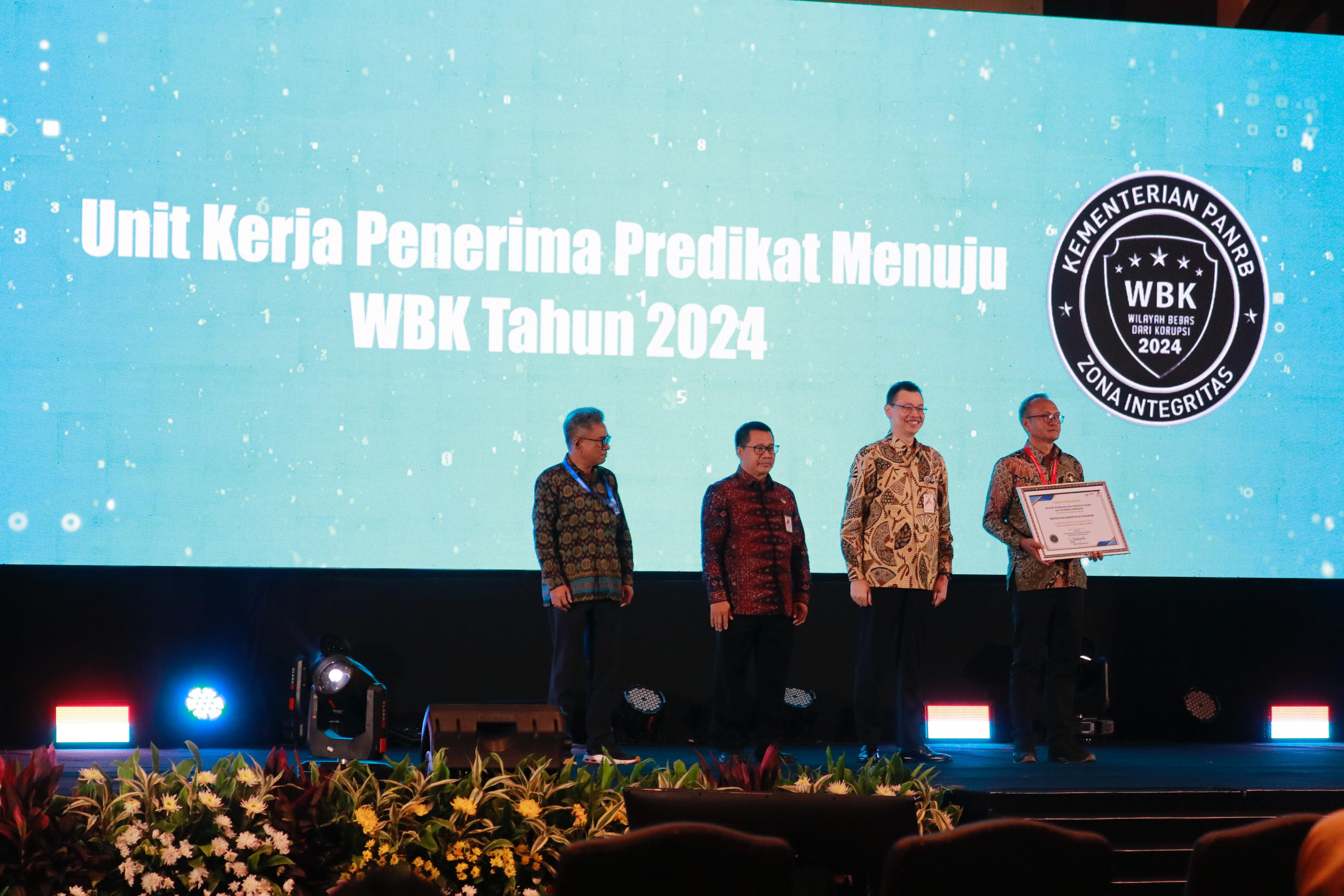 Sentra Phalamartha Sukabumi Raih Penghargaan Zona Integritas 2024