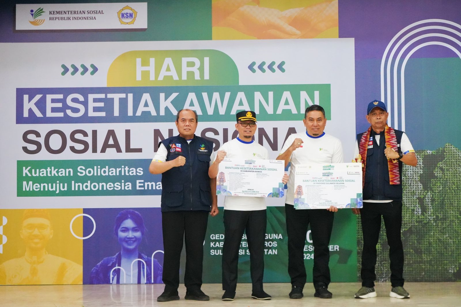 Kemensos Gelontorkan Bantuan Rp2,5 Triliun dalam Puncak HKSN 2024 di Sulawesi Selatan