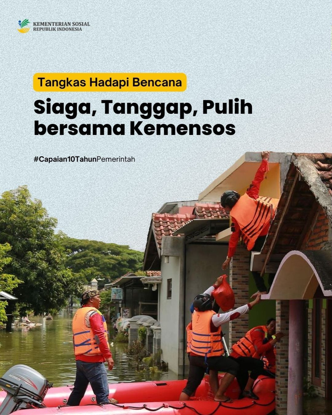 Siaga, Tanggap, Pulih bersama Kemensos